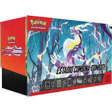 Estuche cartas Estadio combina y combate Pokemon