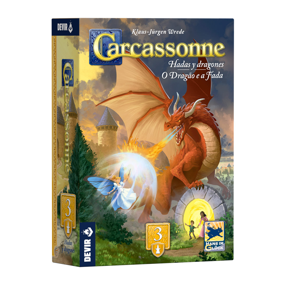 Carcassone exp. 3 dragones y hadas